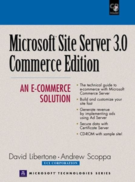 Picture of MICROSOFT SITE SERVER 3.0 COMMERCE EDITION - AN E-COMMER AN E- COMMERCE SOLUTION