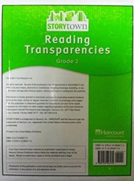 Picture of STORYTOWN READING TRANSPARENCIES GRADE 2