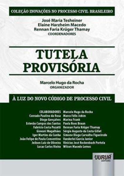 Picture of TUTELA PROVISORIA - A LUZ DO NOVO CODIGO DE PROCESSO CIVIL