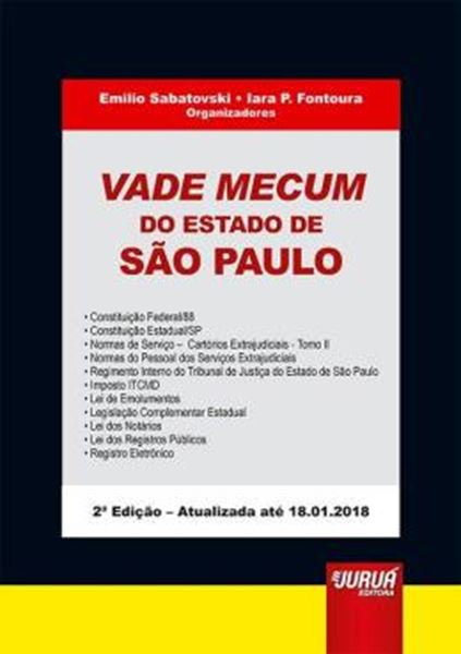 Picture of VADE MECUM DO ESTADO DE SAO PAULO - FORMATO: 21X30CM