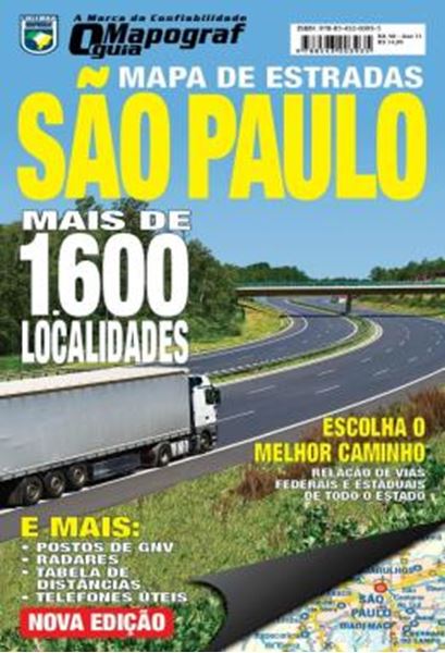Picture of MAPA DE ESTRADAS SAO PAULO - GUIA MAPOGRAF