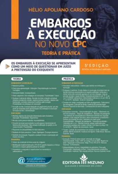 Picture of EMBARGOS A EXECUCAO NO NOVO CPC - TEORIA E PRATICA