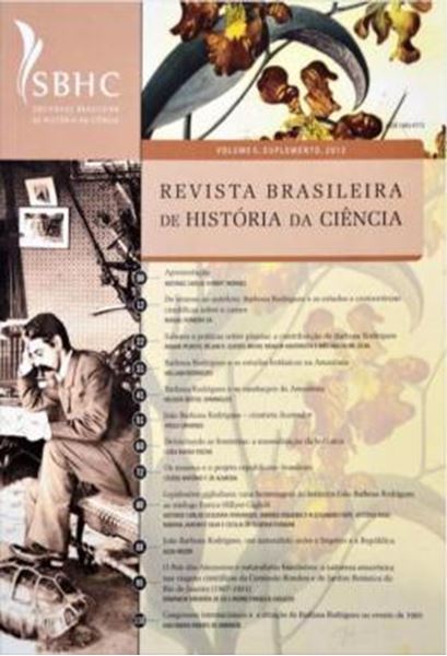 Picture of REVISTA BRASILEIRA DE HISTORIA DA CIENCIA