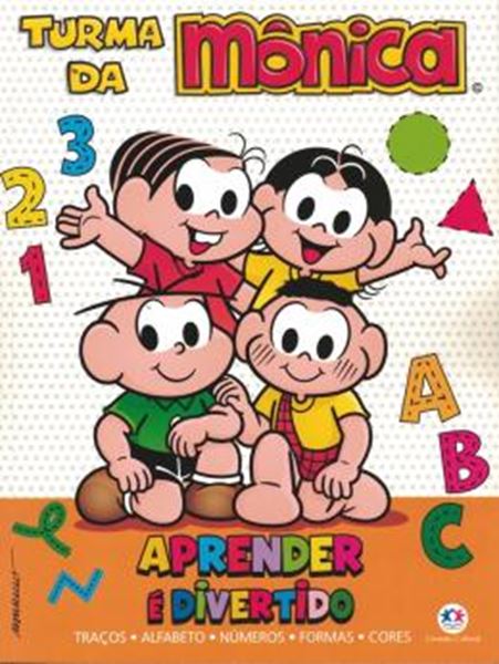 Picture of TURMA DA MONICA - APRENDER E DIVERTIDO - TRACOS, ALFABETO, NUMEROS, FORMAS E CORES
