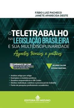 Imagem de O TELETRABALHO NA LEGISLACAO BRASILEIRA E SUA MULTIDISCIPLINARIDADE - ASPECTOS TEORICOS E PRATICOS