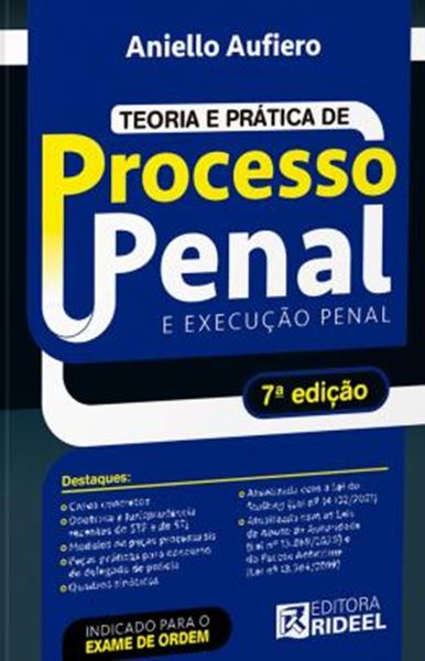 Picture of TEORIA E PRATICA DE PROCESSO PENAL E EXECUCAO PENAL - 7ª ED