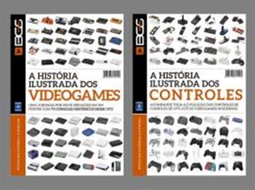 Imagem de SUPERPOSTER BGS - COMBO A HISTORIA ILUSTRADA DOS VIDEOGAMES E CONTROLES