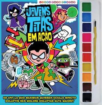 Imagem de JOVENS TITAS VOL. 3 - LIVRO PARA PINTAR COM AQUARELA