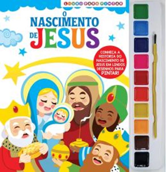 Picture of O NASCIMENTO DE JESUS - LIVRO PARA PINTAR COM AQUARELA