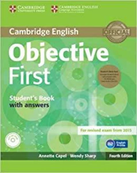 Picture of CAMBRIDGE ENGLISH OBJECTIVE FIRST SB (SB WITH ANSWERS WITH CD-ROM AND CLASS AUDIO CDS) - 4TH ED