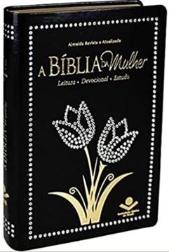 Imagem de A BIBLIA DA MULHER - COURO SINTETICO PRETO COM PEDRAS TAMANHO MEDIO