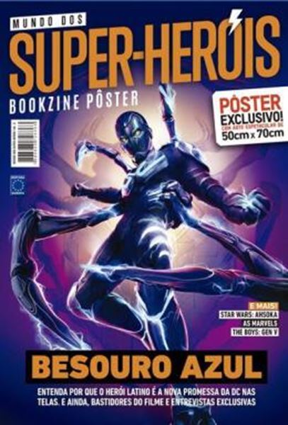 Picture of SUPERPOSTER MUNDO DOS SUPER-HEROIS - BESOURO AZUL - ARTE B