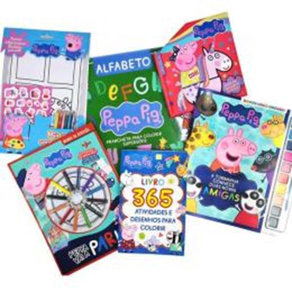 Picture of PEPPA PIG KIT LIVROS PARA COLORIR E ATIVIDADES