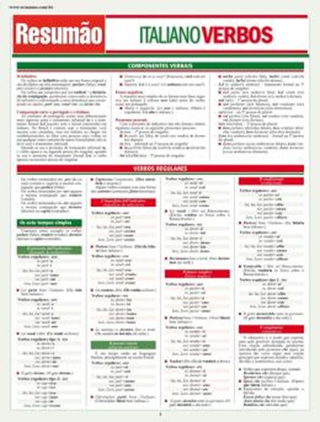 Picture of RESUMAO - ITALIANO VERBOS