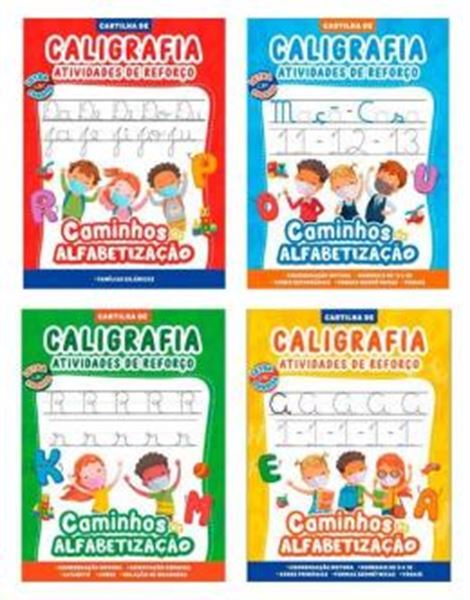 Picture of COLECAO CALIGRAFIA E ATIVIDADES DE REFORCO - KLIT COM 4 CARTILHAS