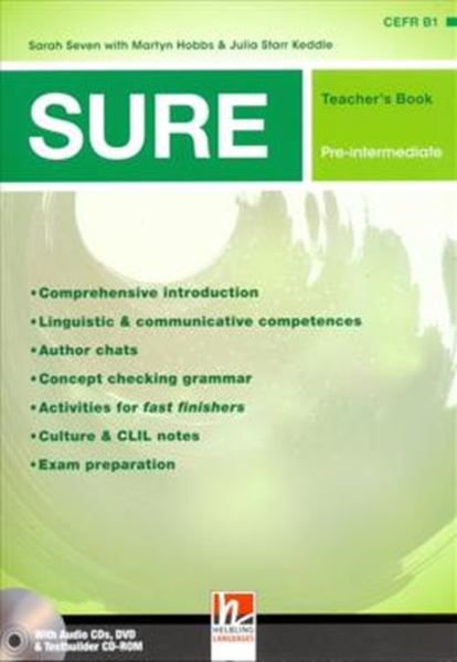 Picture of SURE PRE-INTERMEDIATE TB AMERICAN ENGLISH + 3 AUDIO CD - TESTBUILDER + CD-ROM + DVD