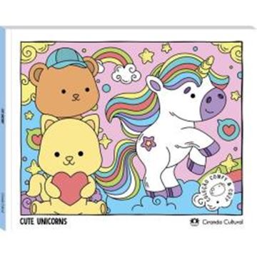 Imagem de COMFY & COZY BOOKS - CUTE UNICORNS - LIVRO DE COLORIR