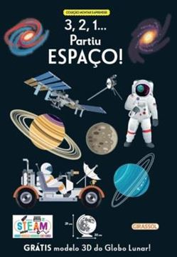 Imagem de MONTAR E APRENDER - 3,2,1... PARTIU ESPACO! - COM MODELO 3D DO GLOBO LUNAR!
