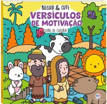 Imagem de BLESSED & CUTE - VERSICULOS DE MOTIVACAO - LIVRO DE COLORIR