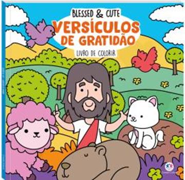 Imagem de BLESSED & CUTE - VERSICULOS DE GRATIDAO - LIVRO DE COLORIR