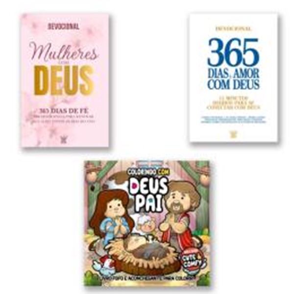 Picture of COMBO DEVOCIONAL - KIT COM 2 LIVROS DEVOCIONAIS + LIVRO DE COLORIR FOFO