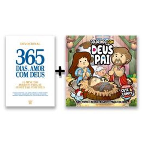 Picture of COMBO 365 DIAS - KIT LIVRO DEVOCIONAL + LIVRO DE COLORIR FOFO